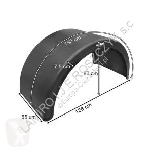 Peças pesados Garde-boue PLASTIC REAR MUDGUARD...