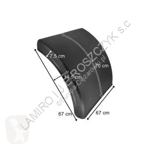 قطع غيار الآليات الثقيلة Garde-boue 650MM...