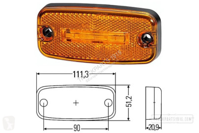 Reservdelar lastbilar Hella Lighting Zijmarkeringslamp LED oranje 0