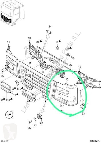 Pezzi di ricambio per mezzi pesanti DAF XF105 Boîtier de phare 1738626 pour camion