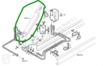 قطع غيار الآليات الثقيلة Iveco Vérin hydraulique CH246 pour camion EuroCargo tector