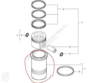 قطع غيار الآليات الثقيلة Renault Midlum Chemise de cylindre 99AY00127090 pour camion