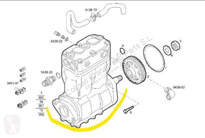 Iveco Stralis Compresseur pneumatique 4123520080 pour camion