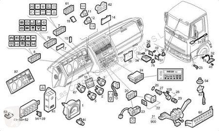 Iveco Cursor 9 Tableau de bord 8143481 pour camion EuroStar (MH)(1999->2003)