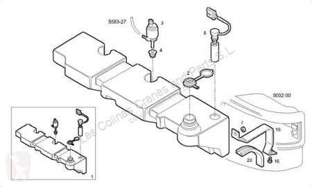 Iveco Cursor 9 Réservoir de lave-glace 98466300 pour camion EuroStar (MH)(1999->2003)