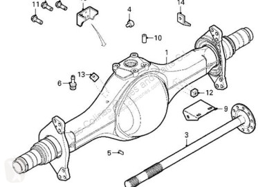 Pezzi di ricambio per mezzi pesanti DAF XF105 Carter d'essieu 1794852 pour camion