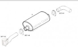 Iveco Eurocargo Pot d'échappement pour camion truck part used