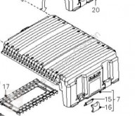 Batterie DAF Boîtier de batterie Tapa Baterias pour tracteur routier XF 105 FA 105.510