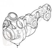 Vrachtwagenonderdelen DAF Turbocompresseur de moteur pour camion XF 105 FA 105.510 tweedehands