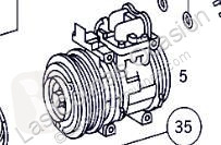 Repuestos para camiones Compresseur de climatisation pour camion MERCEDES-BENZ CLASE G (W461) 290 GD/G 290 D (461.337, 461.338) usado