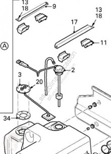 Repuestos para camiones sistema eléctrico sensor DAF Capteur Temperatura pour tracteur routier Serie XF105.XXX Fg 4x2