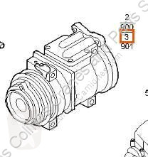 Iveco Stralis Compresseur de climatisation Compresor Aire Acond AS 440S48 pour camion AS 440S48 truck part used