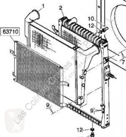 Pièces détachées PL Renault Magnum Radiateur de refroidissement du moteur Radiador E.TECH 480.18T pour tracteur routier E.TECH 480.18T occasion