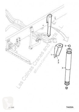 Repuestos para camiones DAF Amortisseur Amortiguador Eje Delantero Derecho Ballesta XF 105 FA 105.46 pour tracteur routier XF 105 FA 105.460 usado