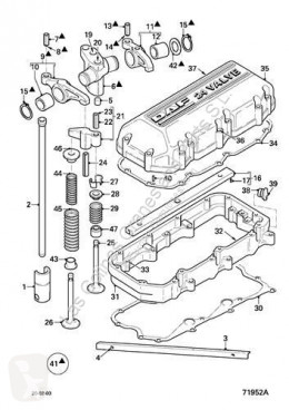 Ricambio per autocarri DAF Couvercle de soupape Tapa Balancines 95 XF FA 95 XF 430 pour camion 95 XF FA 95 XF 430 usato