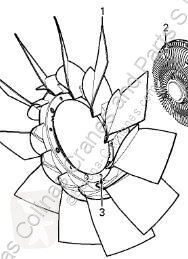 Repuestos para camiones DAF Ventilateur de refroidissement Ventilador Viscoso XF 105 FA 105.460 pour camion XF 105 FA 105.460 usado
