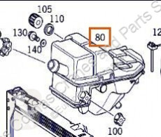 قطع غيار الآليات الثقيلة Amortisseur de capot Deposito Expansion Mercedes-Benz ACTROS 2535 L pour camion MERCEDES-BENZ ACTROS 2535 L مستعمل