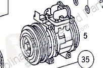 Pièces détachées PL Compresseur de climatisation Compresor Aire Acondicionado Mercedes-Benz CLASE G (W461) 290 GD pour camion MERCEDES-BENZ CLASE G (W461) 290 GD/G 290 D (461.337, 461.338) occasion