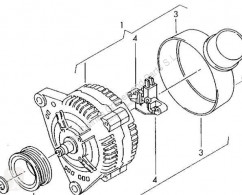 Generator Volkswagen Alternateur pour utilitaire LT Furgón/Combi (01.1996->)