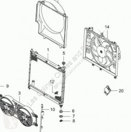 Cooling radiator Radiateur de refroidissement du moteur pour voiture SsangYong Rexton 2.7 270 Xdi Executive