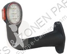 Peças pesados Led zijlicht op voet gebogen links