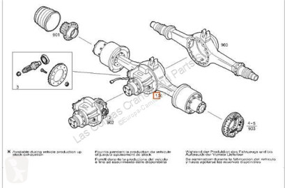 Differentiell/axel/differentialaxel Iveco