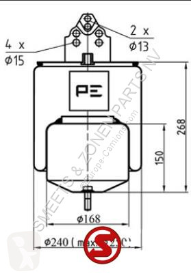 Reservdelar lastbilar Volvo Pneumatische vering...