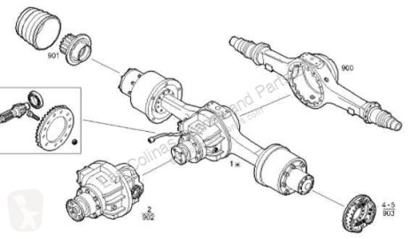 Differentiell/axel/differentialaxel Iveco