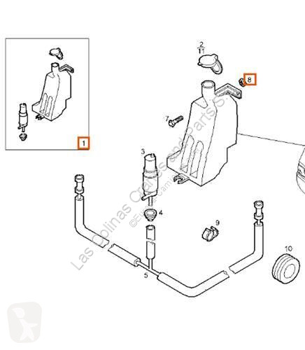 Vrachtwagenonderdelen Iveco Réservoir de...