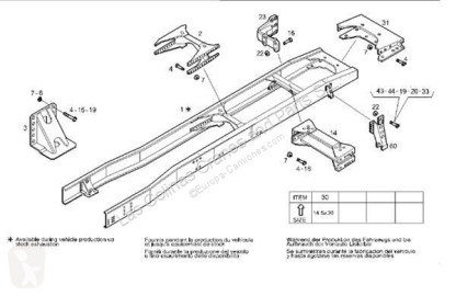 Iveco Stralis Viga Chasis Trasera AS 440S48 pour camion AS 440S48