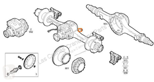 Differentiell/axel/differentialaxel Iveco