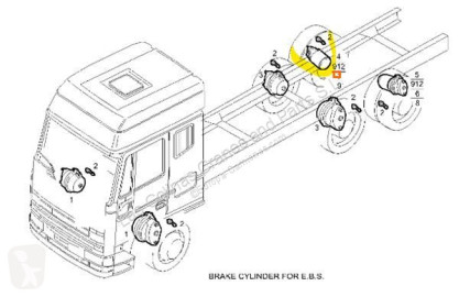 Peças pesados Iveco Stralis Accumulateur énergétique Cilindro De Freno De Resorte pour tracteur routier AD 440S45, AT