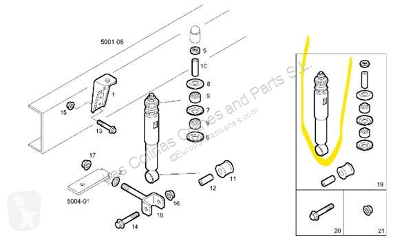 Reservdelar lastbilar Iveco Amortisseur pour...