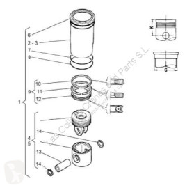 Cylinder och kolv Renault
