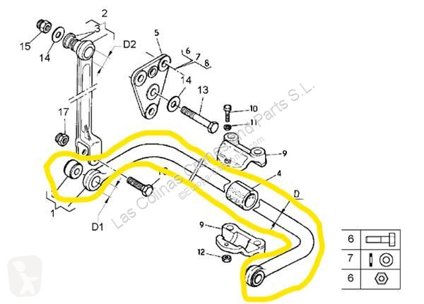 Reservdelar lastbilar Renault Barre...