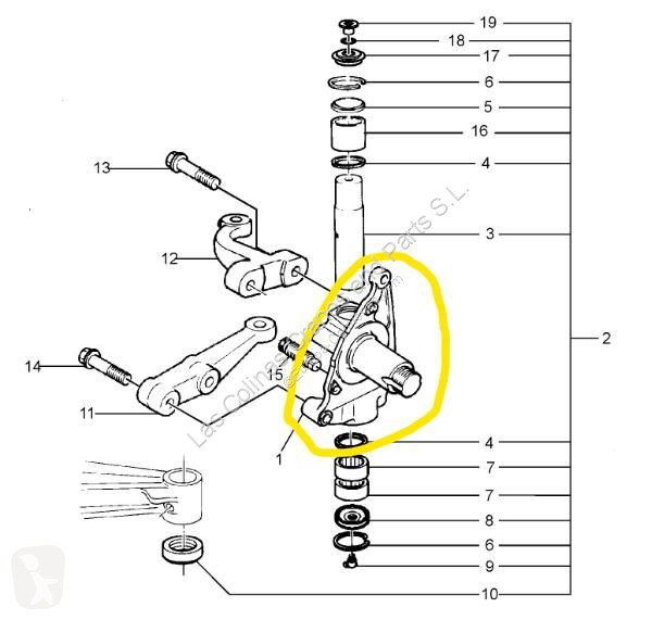Vrachtwagenonderdelen Renault Fusée d'essieu...