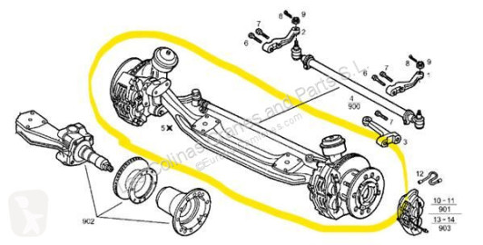 Transmission essieu Iveco