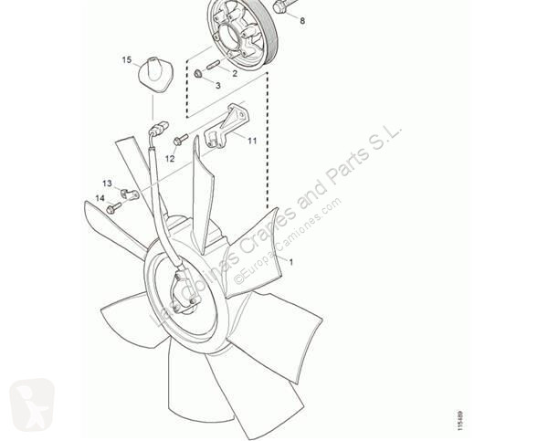 قطع غيار الآليات الثقيلة Scania Ventilateur de...