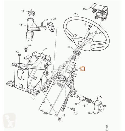 Reservdelar lastbilar Scania Volant Columna...