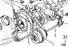 Pièces poids lourds Volkswagen Turbocompresseur...