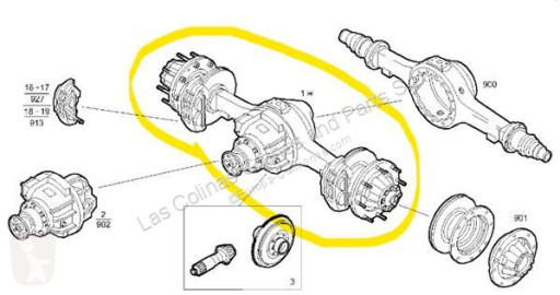 Differentiell/axel/differentialaxel Iveco