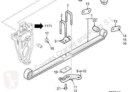 Pièces poids lourds DAF Ressort à lames pour...