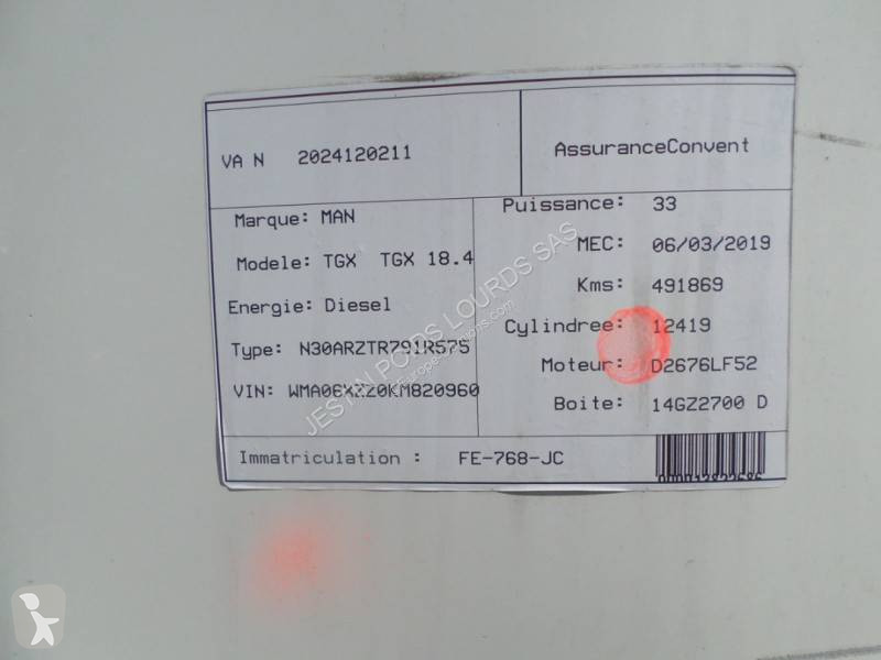 Pezzi di ricambio per mezzi pesanti MAN