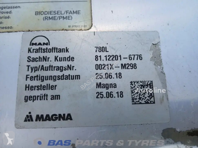 قطع غيار الآليات الثقيلة MAN 780 Liter
