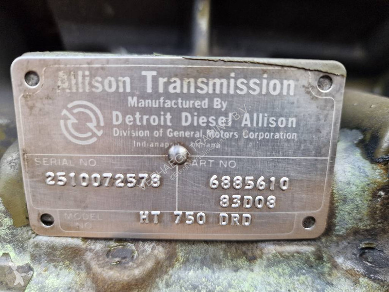 Pièces poids lourds Allison HT 750 DRD