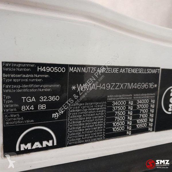 قطع غيار الآليات الثقيلة MAN Occ cabine RHD MAN