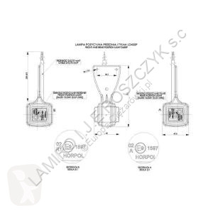 Peças pesados Phare HANGING (LED) WHITE - RED...