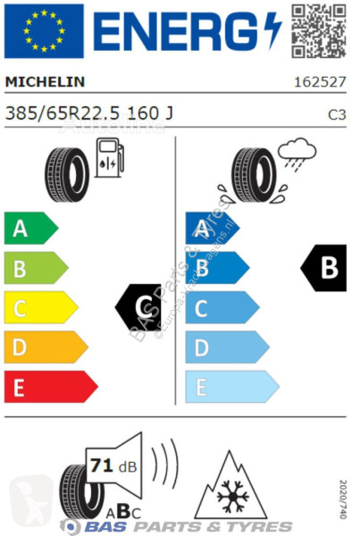 Reservdelar lastbilar Michelin 385/65R22.5 XTE3...