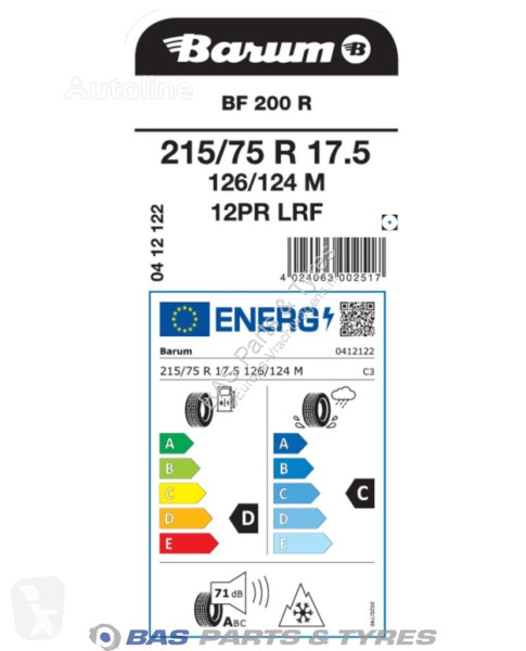 Reservdelar lastbilar Barum 215/75R17.5 BF200 R...
