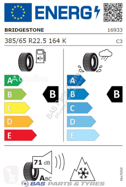 Pièces poids lourds Bridgestone 385/65R22.5...